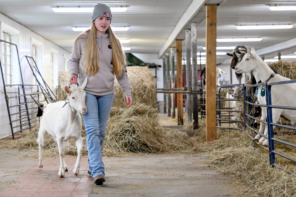 Student working in Ag Center class