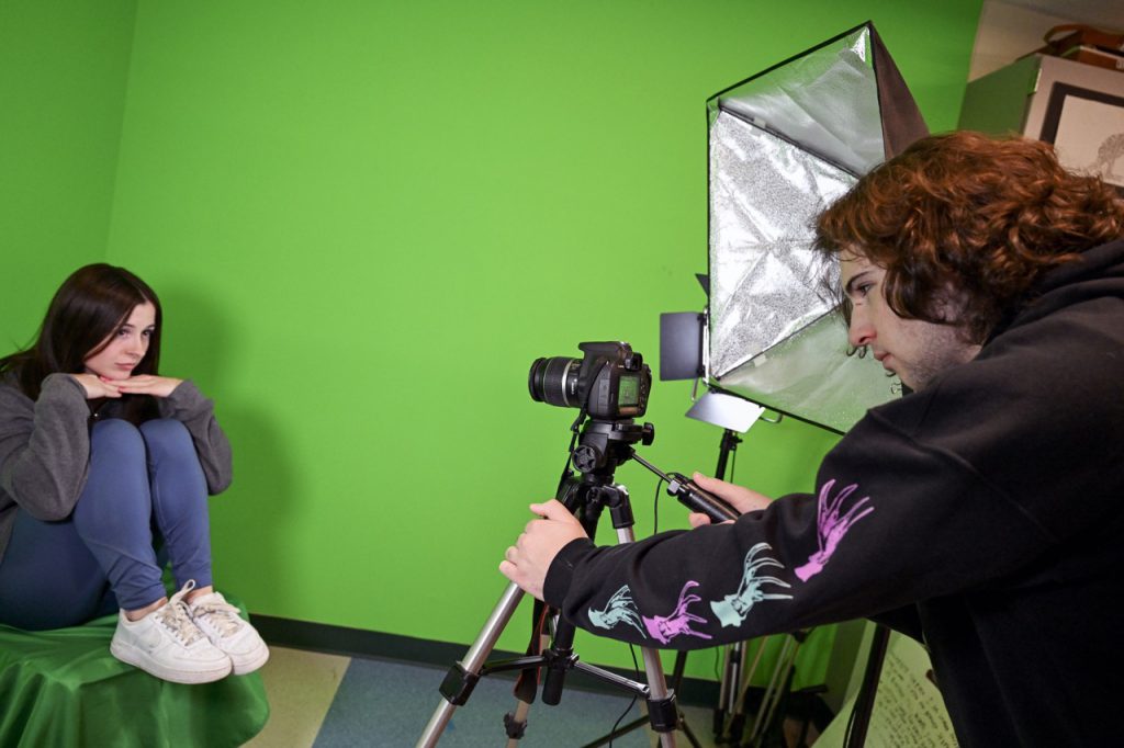 Students at Northwest Tech Center use Digital Media Equipment