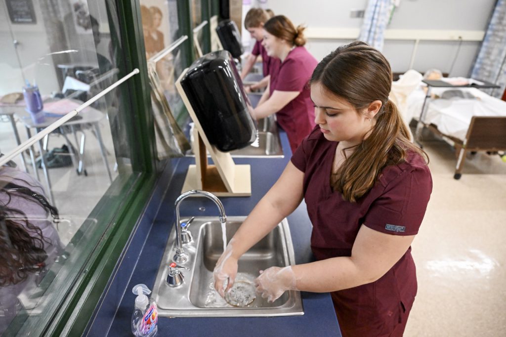 Students in Health Careers/Nurse Assistant Program at Northwest Tech Center