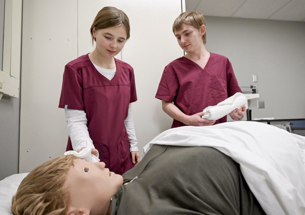 Students in Health Careers/Nurse Assistant Program at Northwest Tech Center