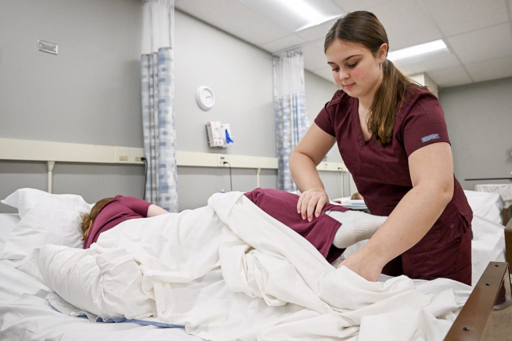 Students in Health Careers/Nurse Assistant Program at Northwest Tech Center