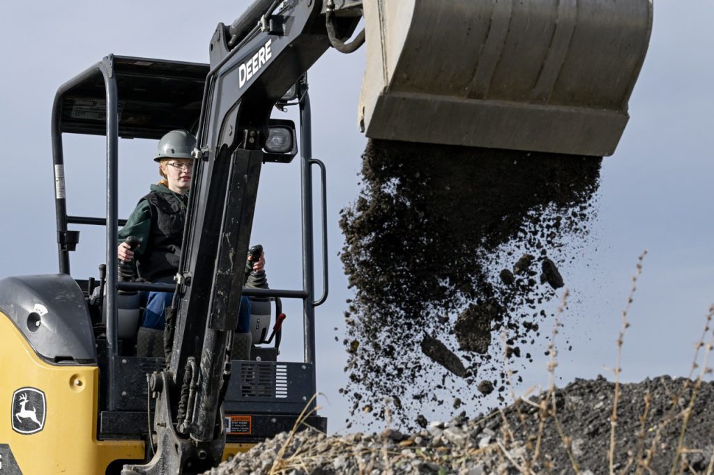 Student working in Natural Resource Management Program at Northwest Tech Center